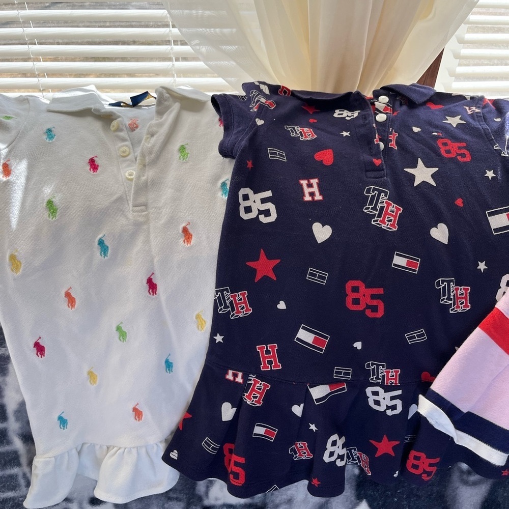 A 3t lot of Jessica Simpson and Champion. Tommy striped sold and polo sold